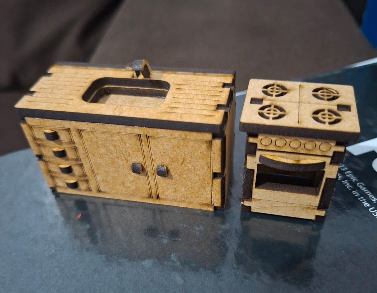 Mini móveis decorativos em MDF