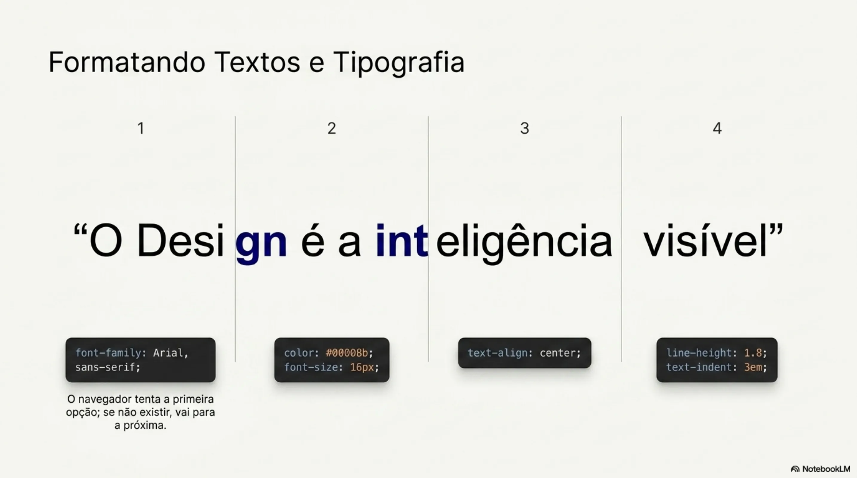 Formatando Textos e Tipografia — font-family, color, text-align, line-height