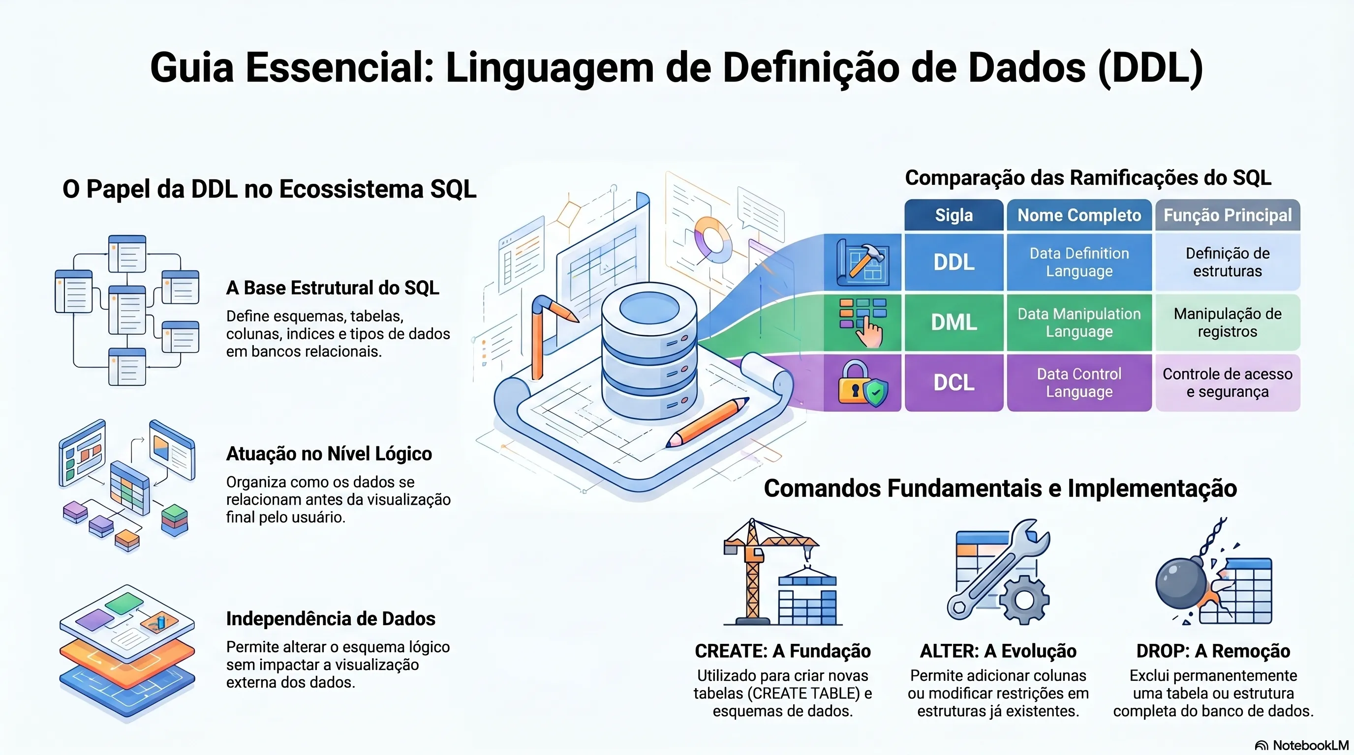 Ciclo de vida da modelagem e linguagens SQL